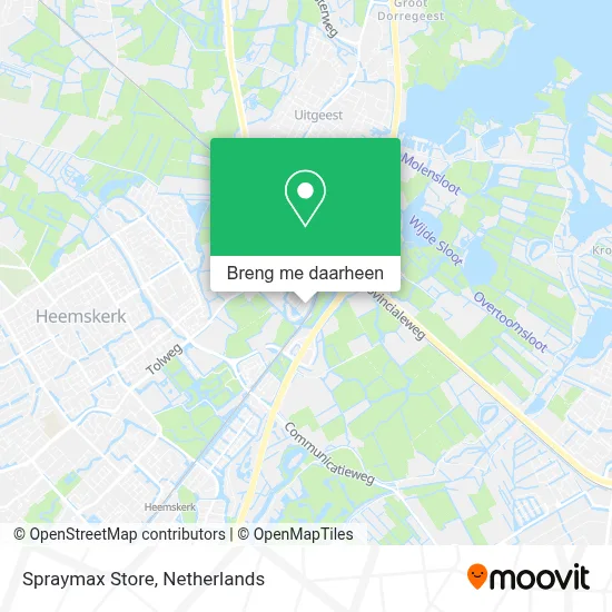 Spraymax Store kaart