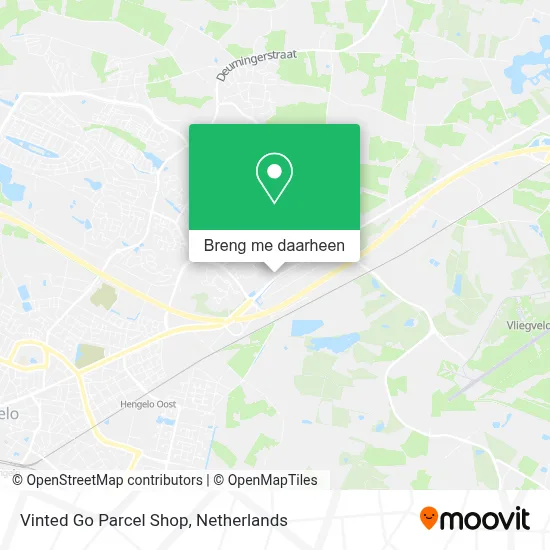 Vinted Go Parcel Shop kaart