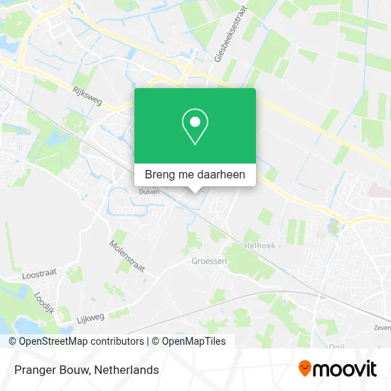 Pranger Bouw kaart