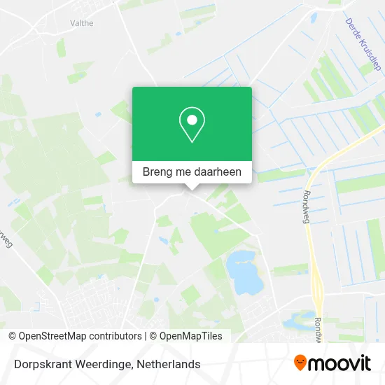 Dorpskrant Weerdinge kaart