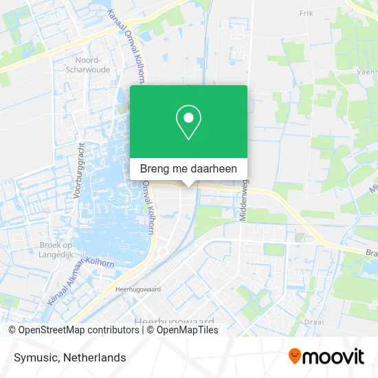 Symusic kaart