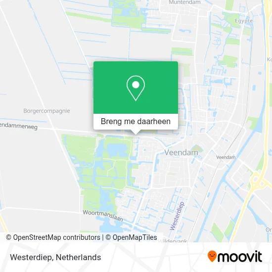 Westerdiep kaart