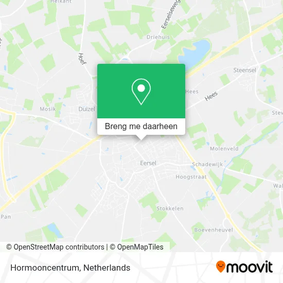Hormooncentrum kaart