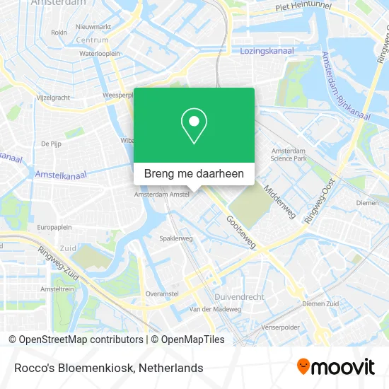 Rocco's Bloemenkiosk kaart