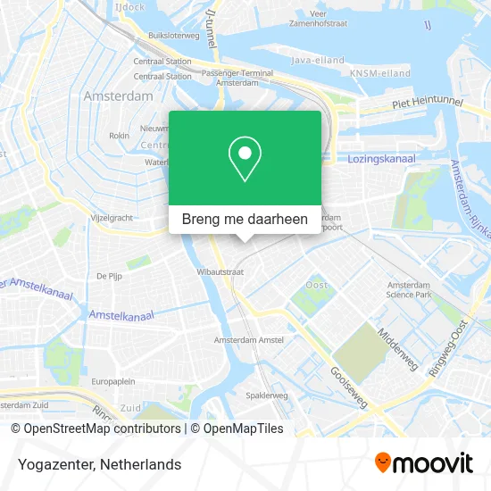 Yogazenter kaart