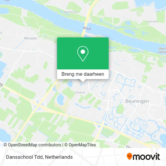Dansschool Tdd kaart