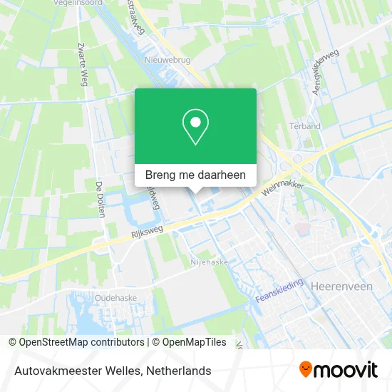 Autovakmeester Welles kaart