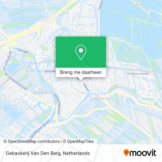 Gebackerij Van Den Berg kaart