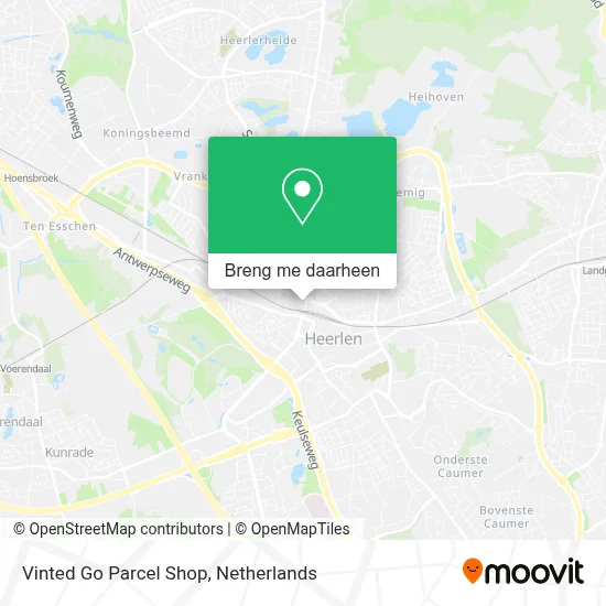Vinted Go Parcel Shop kaart