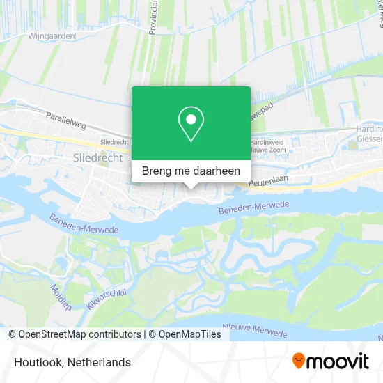 Houtlook kaart