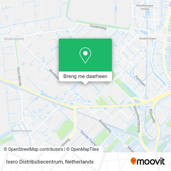 Isero Distributiecentrum kaart