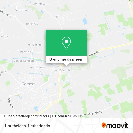Houthelden kaart