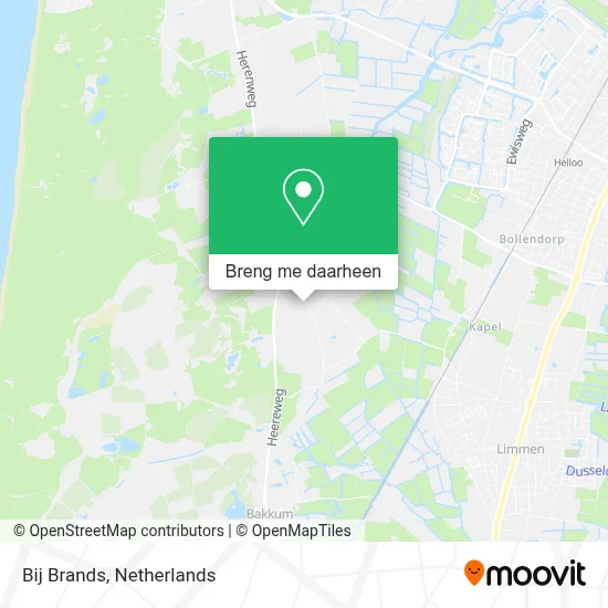 Bij Brands kaart
