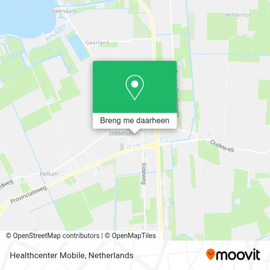 Healthcenter Mobile kaart