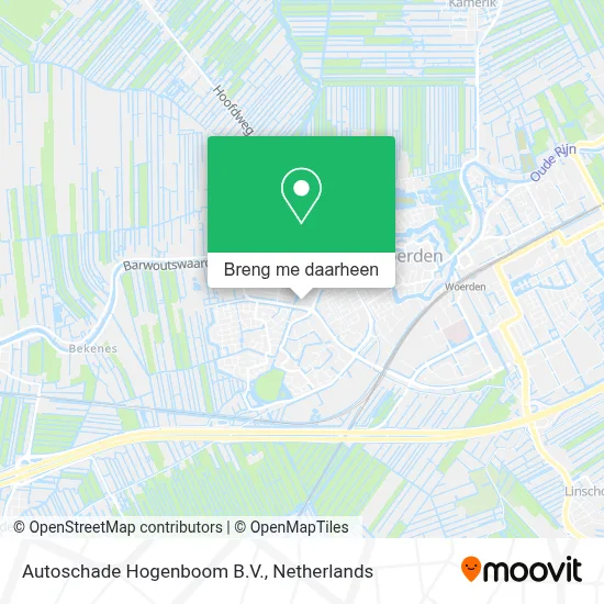 Autoschade Hogenboom B.V. kaart