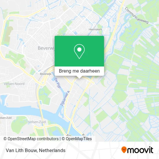 Van Lith Bouw kaart