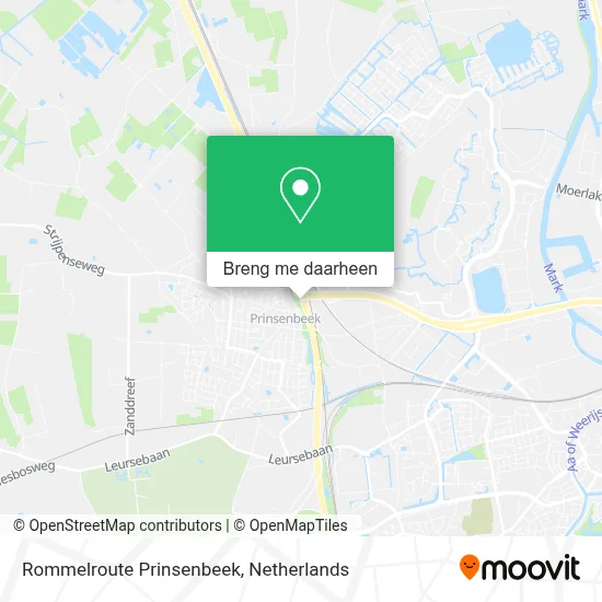 Rommelroute Prinsenbeek kaart