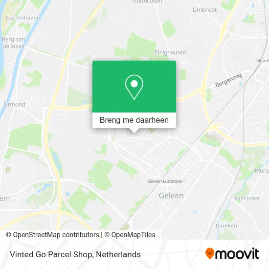 Vinted Go Parcel Shop kaart