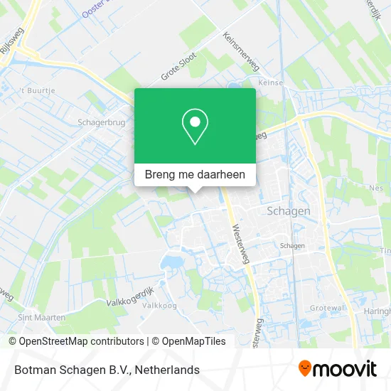 Botman Schagen B.V. kaart
