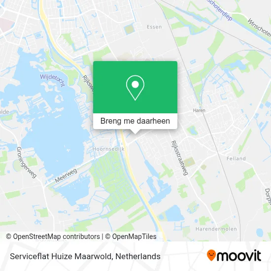 Serviceflat Huize Maarwold kaart