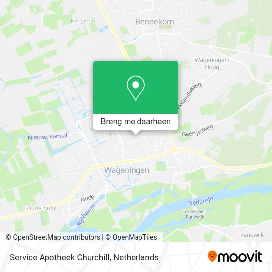 Service Apotheek Churchill kaart