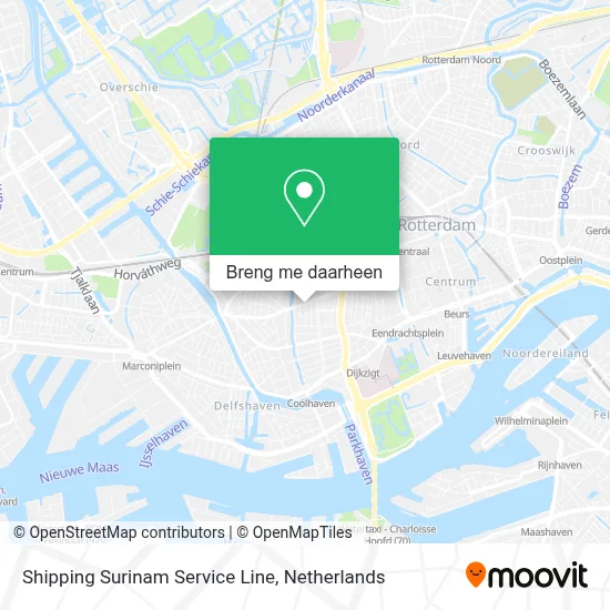 Shipping Surinam Service Line kaart