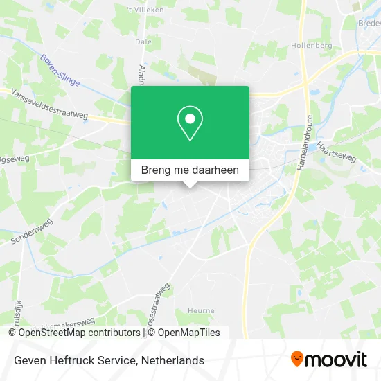 Geven Heftruck Service kaart
