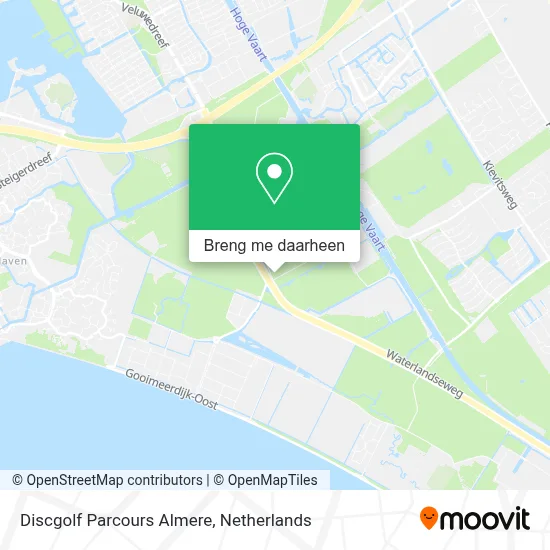 Discgolf Parcours Almere kaart