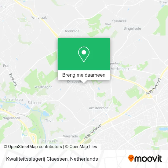 Kwaliteitsslagerij Claessen kaart