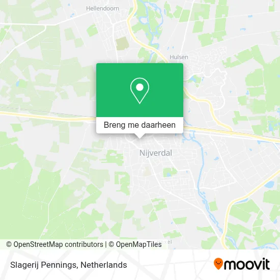 Slagerij Pennings kaart
