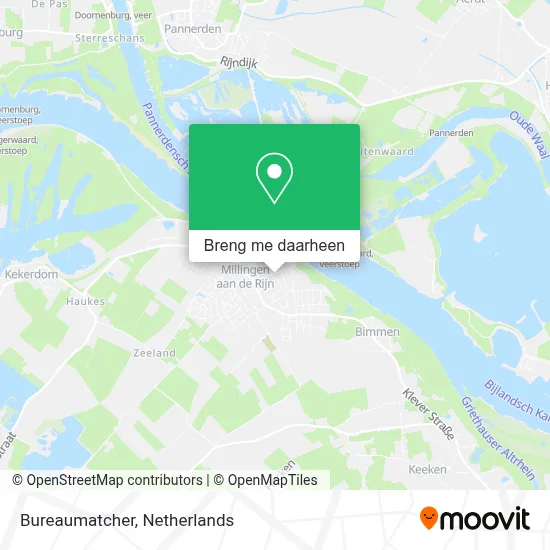 Bureaumatcher kaart