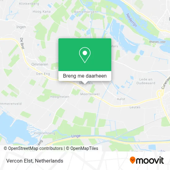 Vercon Elst kaart