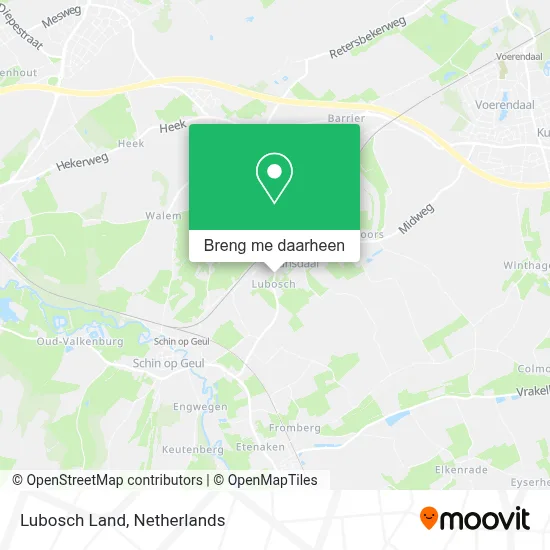 Lubosch Land kaart