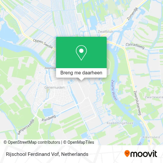 Rijschool Ferdinand Vof kaart