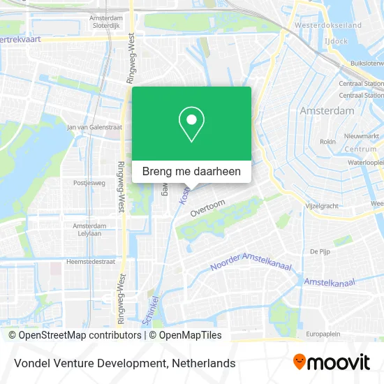 Vondel Venture Development kaart