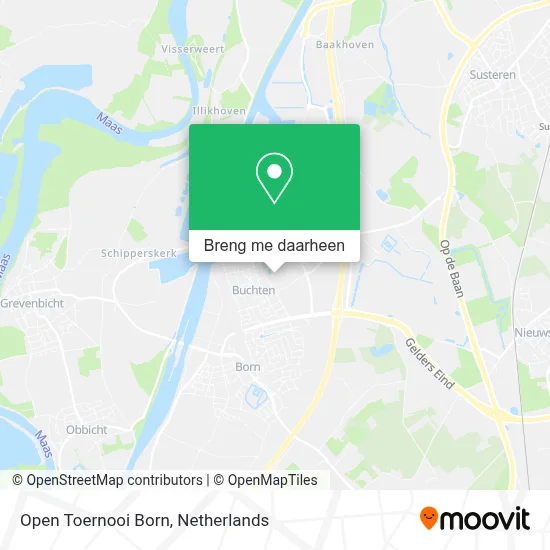 Open Toernooi Born kaart