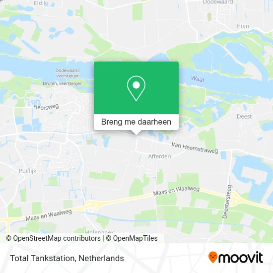 Total Tankstation kaart