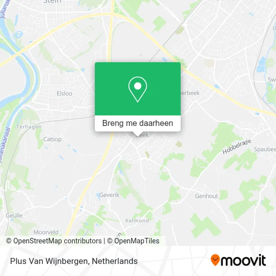 Plus Van Wijnbergen kaart