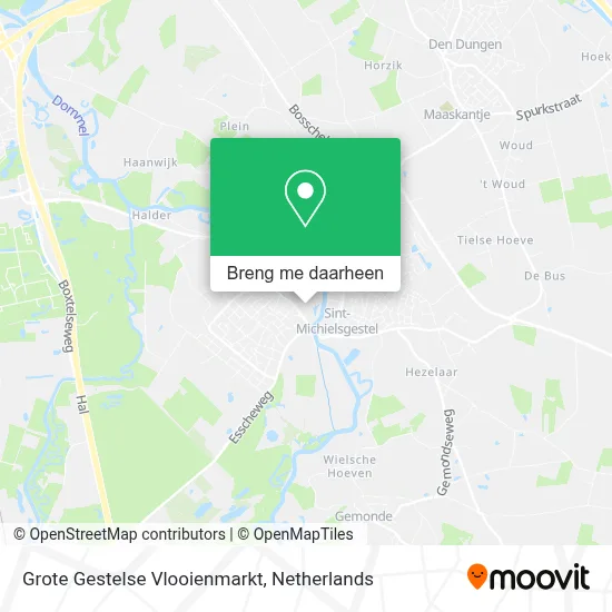 Grote Gestelse Vlooienmarkt kaart