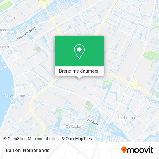Ball on kaart