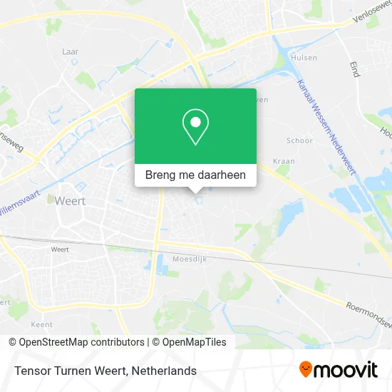 Tensor Turnen Weert kaart