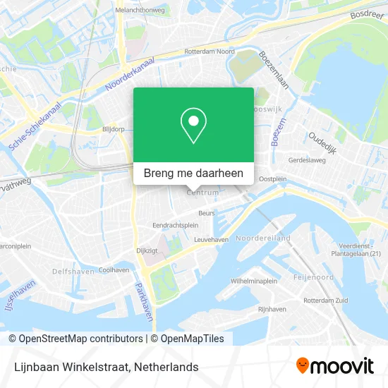 Lijnbaan Winkelstraat kaart
