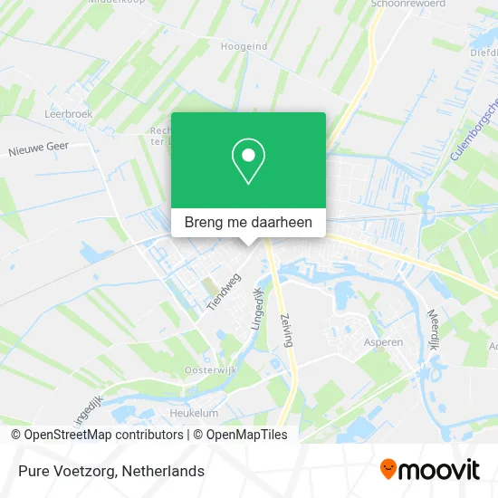 Pure Voetzorg kaart