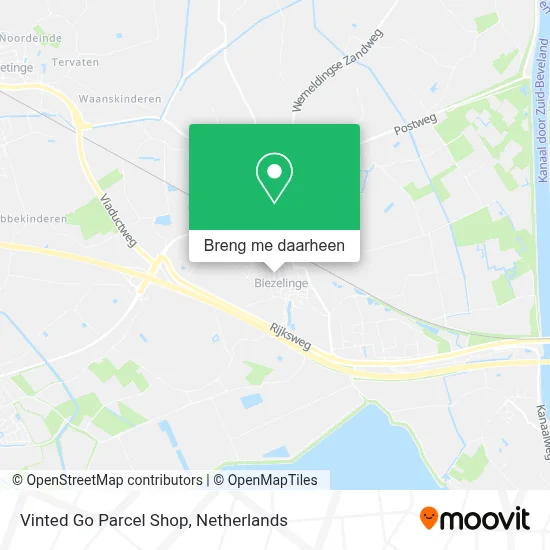Vinted Go Parcel Shop kaart