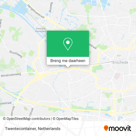 Twentecontainer kaart