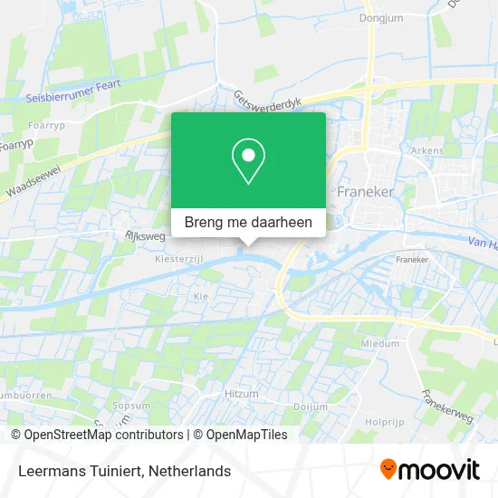 Leermans Tuiniert kaart