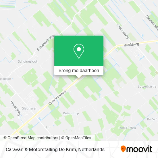 Caravan & Motorstalling De Krim kaart