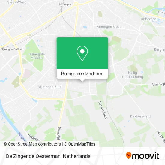 De Zingende Oesterman kaart