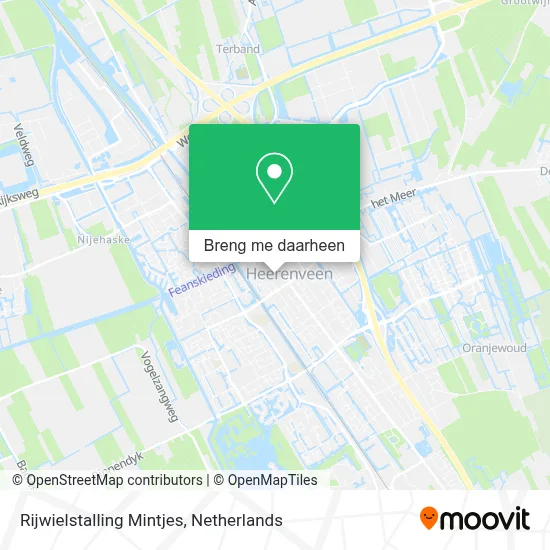 Rijwielstalling Mintjes kaart
