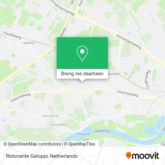 Ristorante Galoppi kaart
